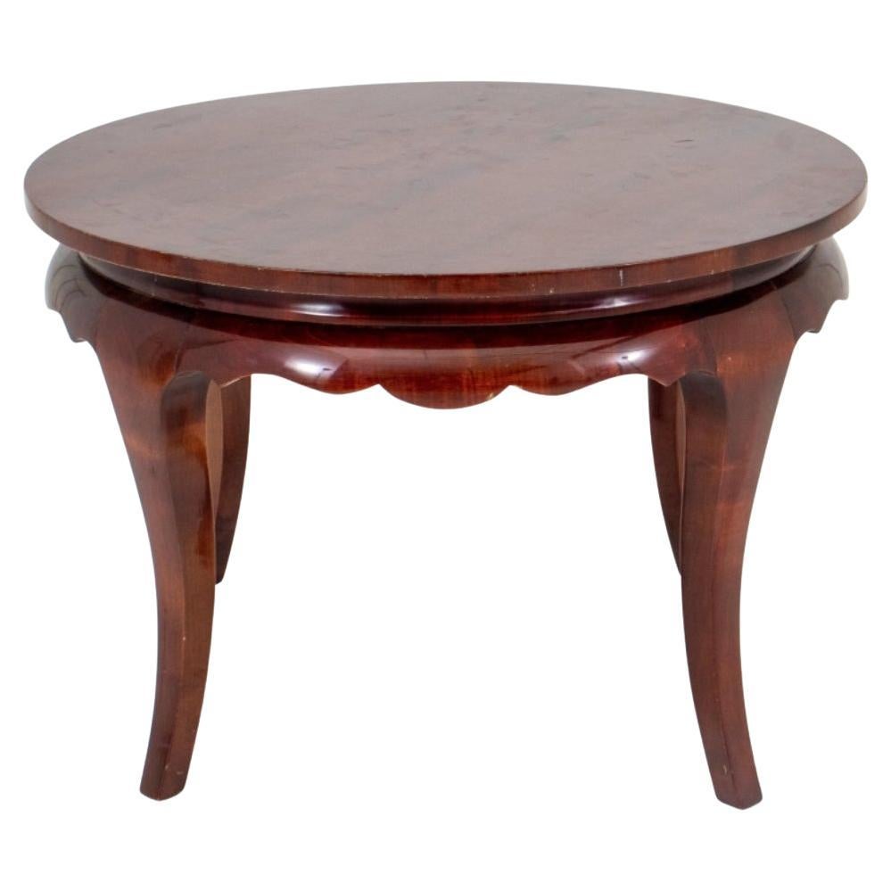 Art Deco Round Mahogany Low Table For Sale