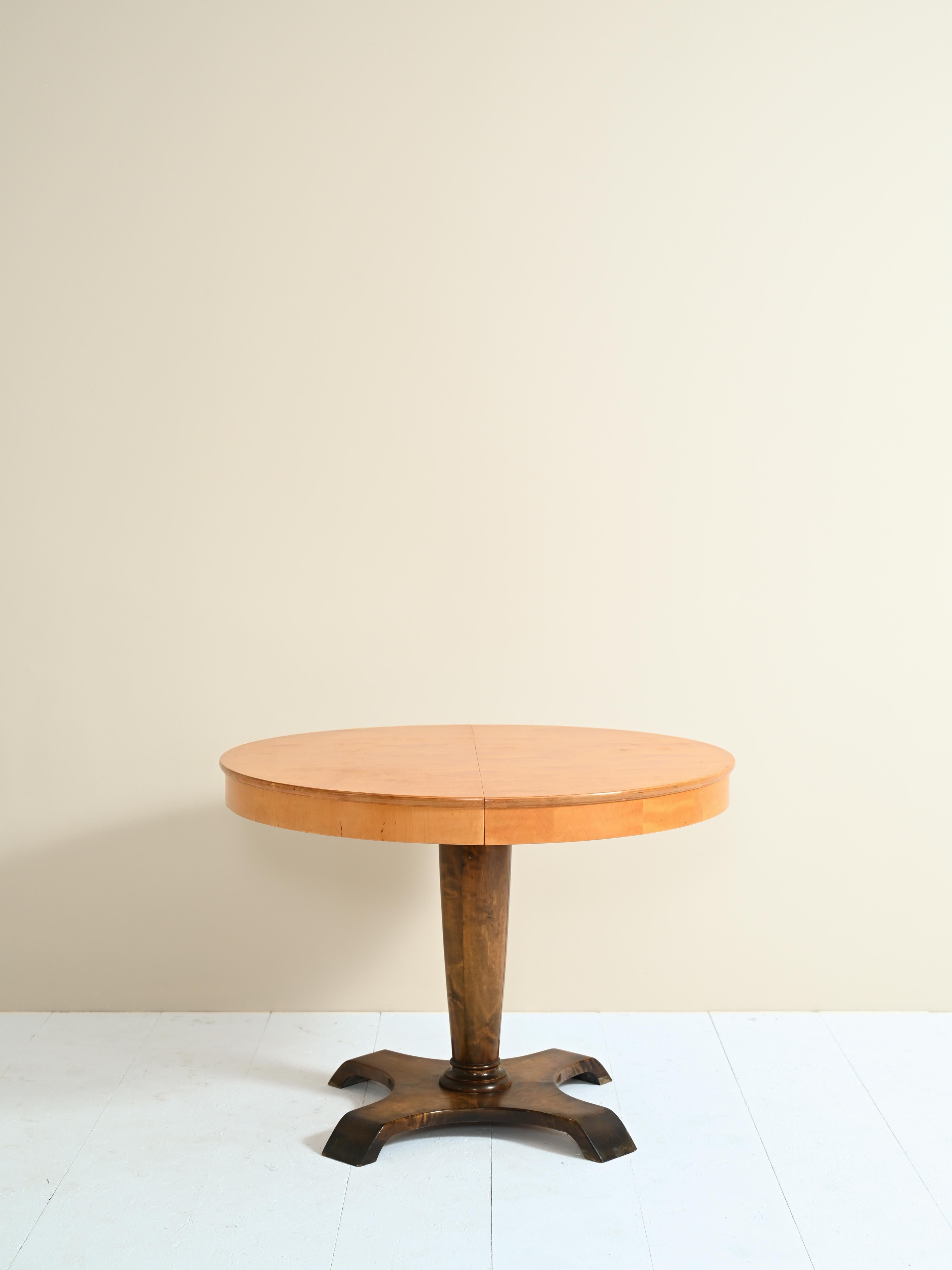 Burl Art Deco Round/Oval Rising Table