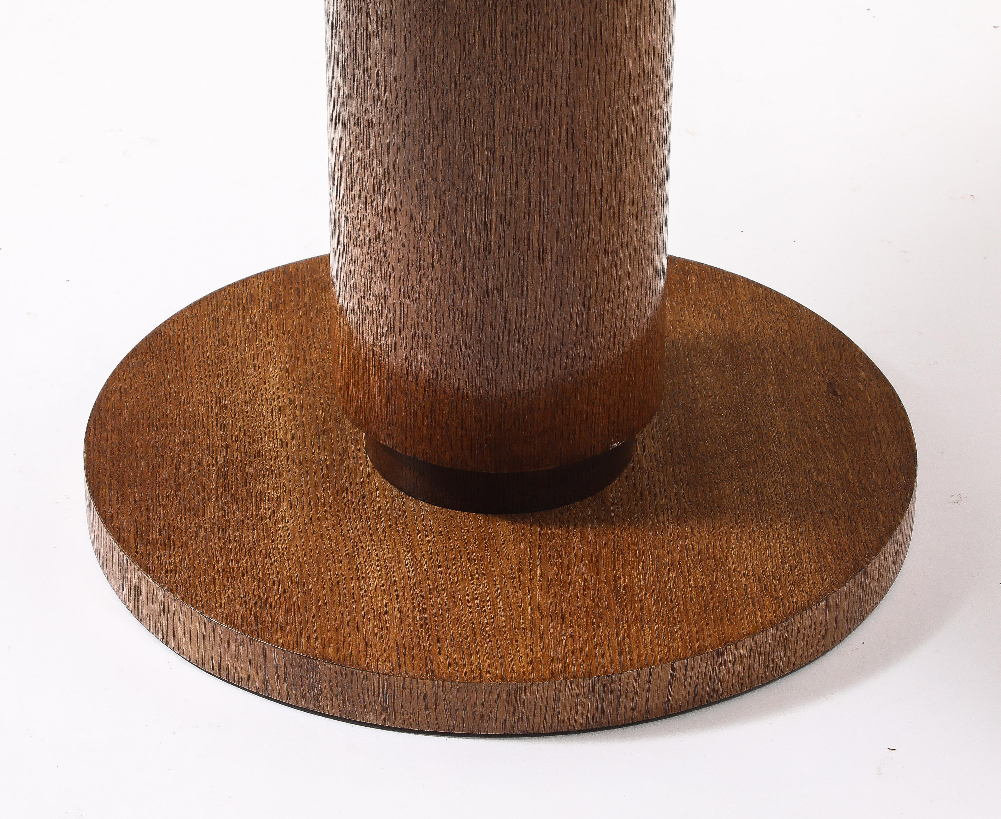 Art Deco Round Pedestal Cocktail Table, France 1940's For Sale 1