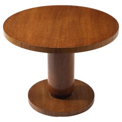 Art Deco Round Pedestal Cocktail Table, France 1940's