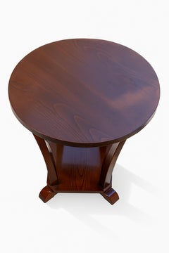 Art Deco Round Pedestal Table, France, 1930