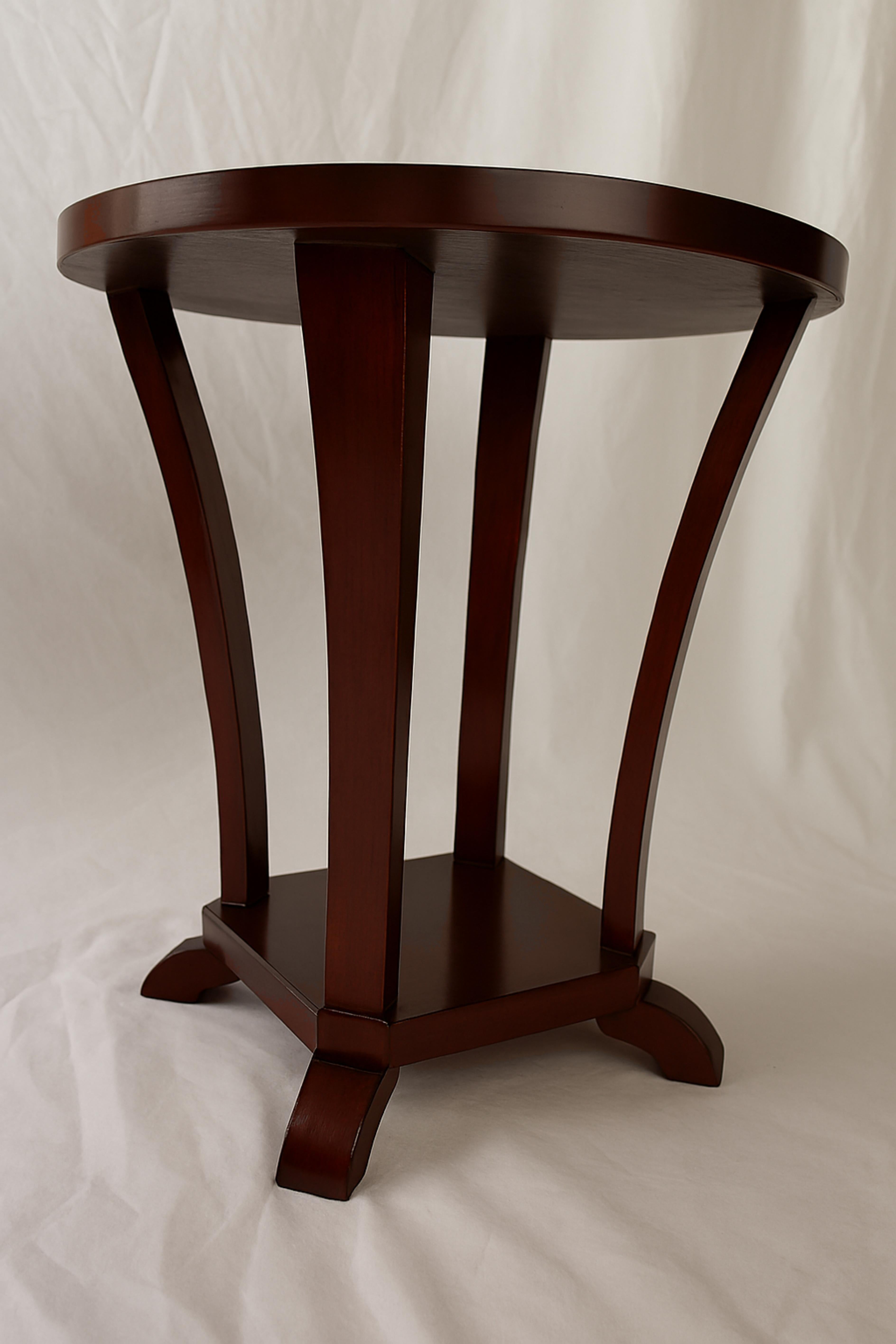 20ième siècle Table à piédestal rond Art Déco, France, 1930 en vente