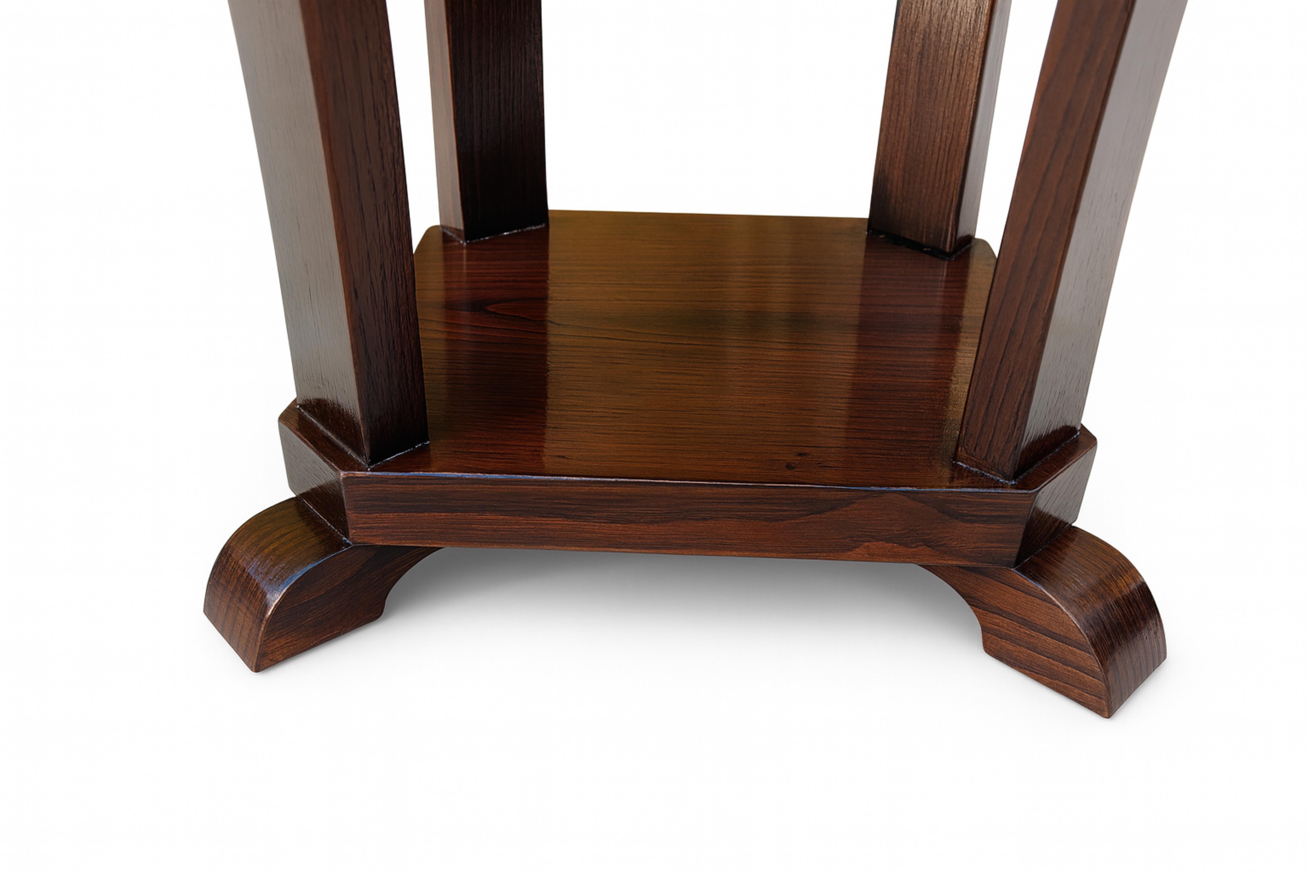 20ième siècle Table à piédestal rond Art Déco, France, 1930 en vente