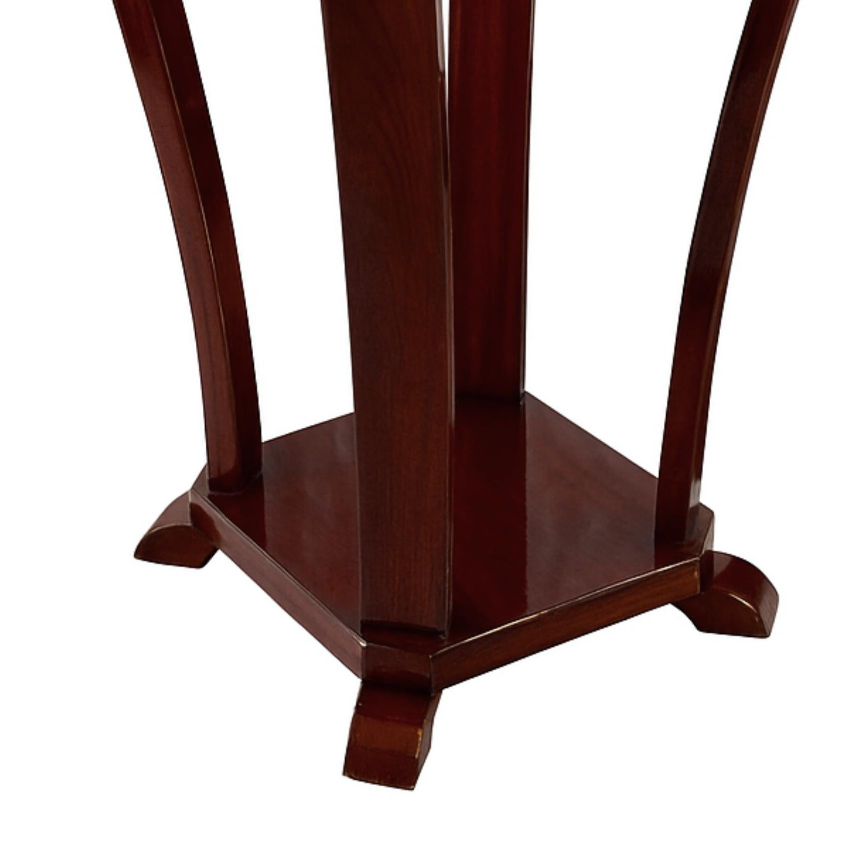 Art Deco Round Pedestal Table, France, 20th Century In Fair Condition For Sale In Lisbon, PT