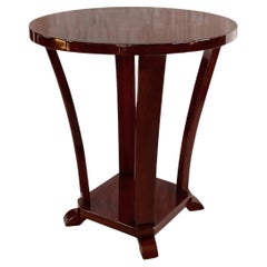 Art Deco Round Pedestal Table, France, 20th Century