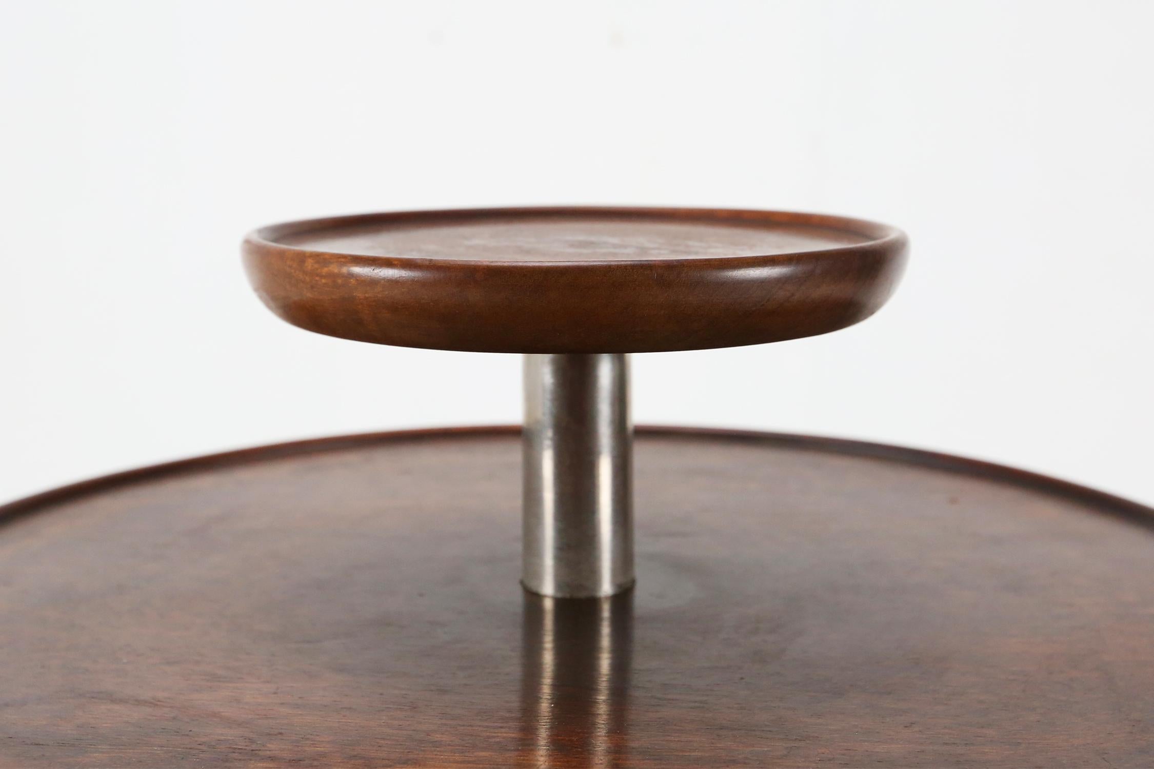 Mid-20th Century Art Deco Round Side Table, Ca.1930