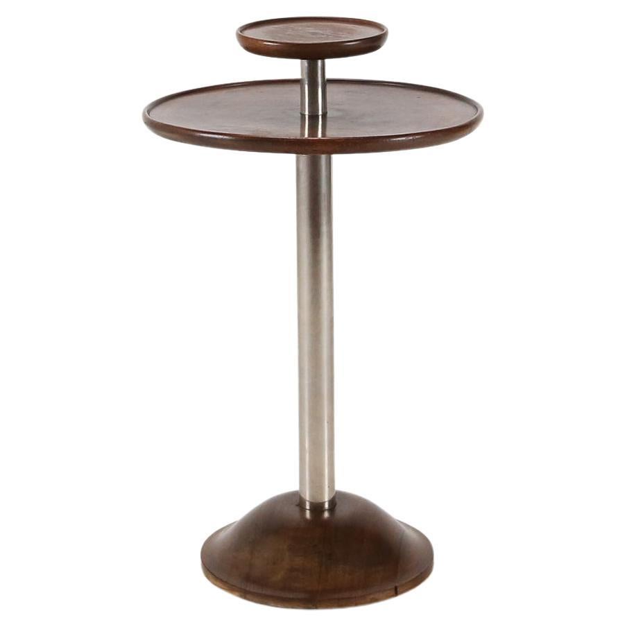 Art Deco Round Side Table, Ca.1930