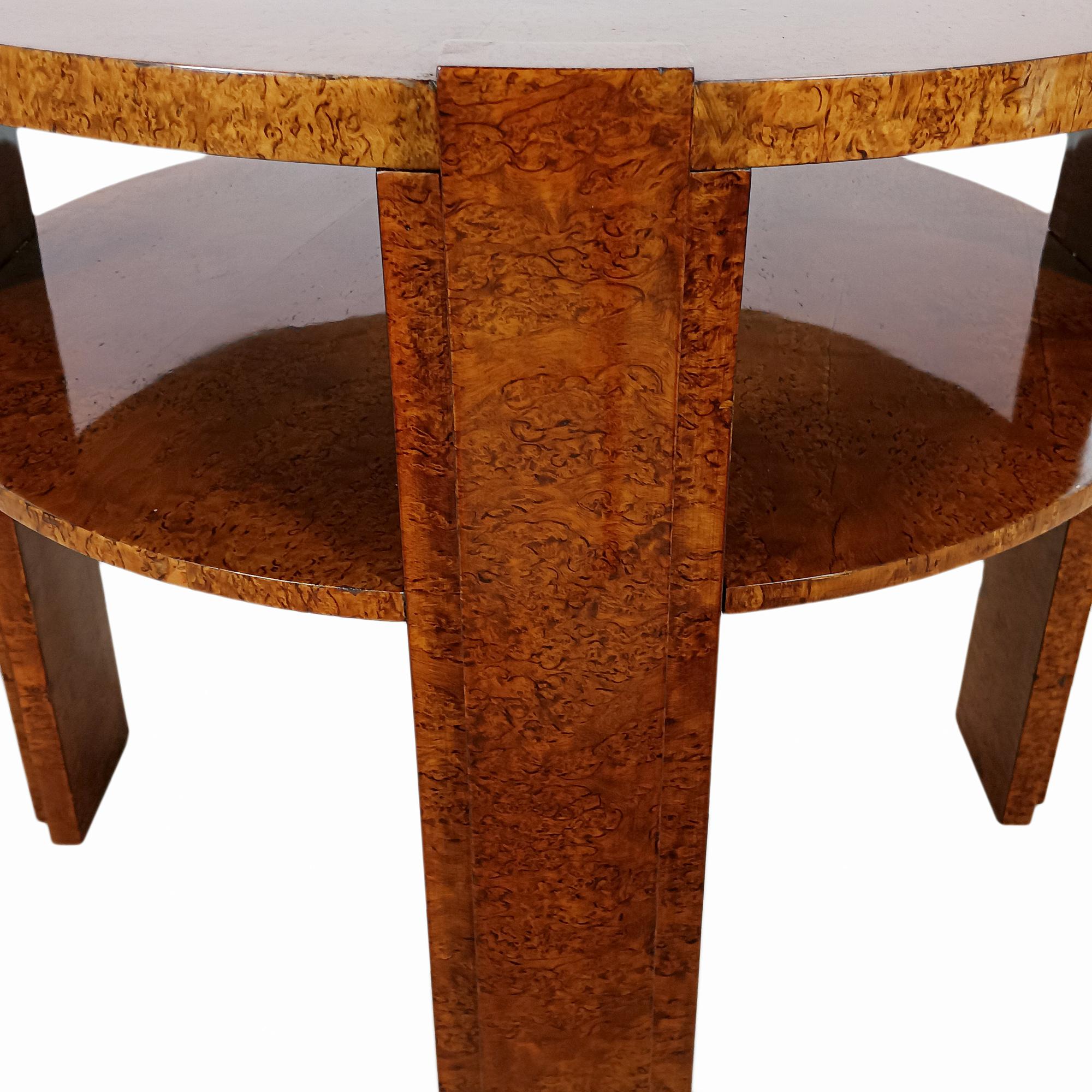 Mid-20th Century Art Deco round side table - France 1930 For Sale