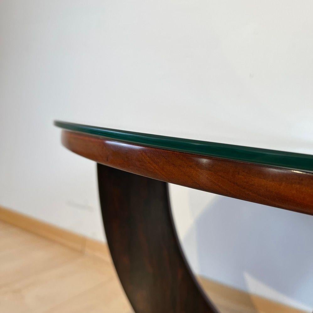 Table d'appoint ronde Art Déco, placage de bois de rose, France circa 1930 en vente 7
