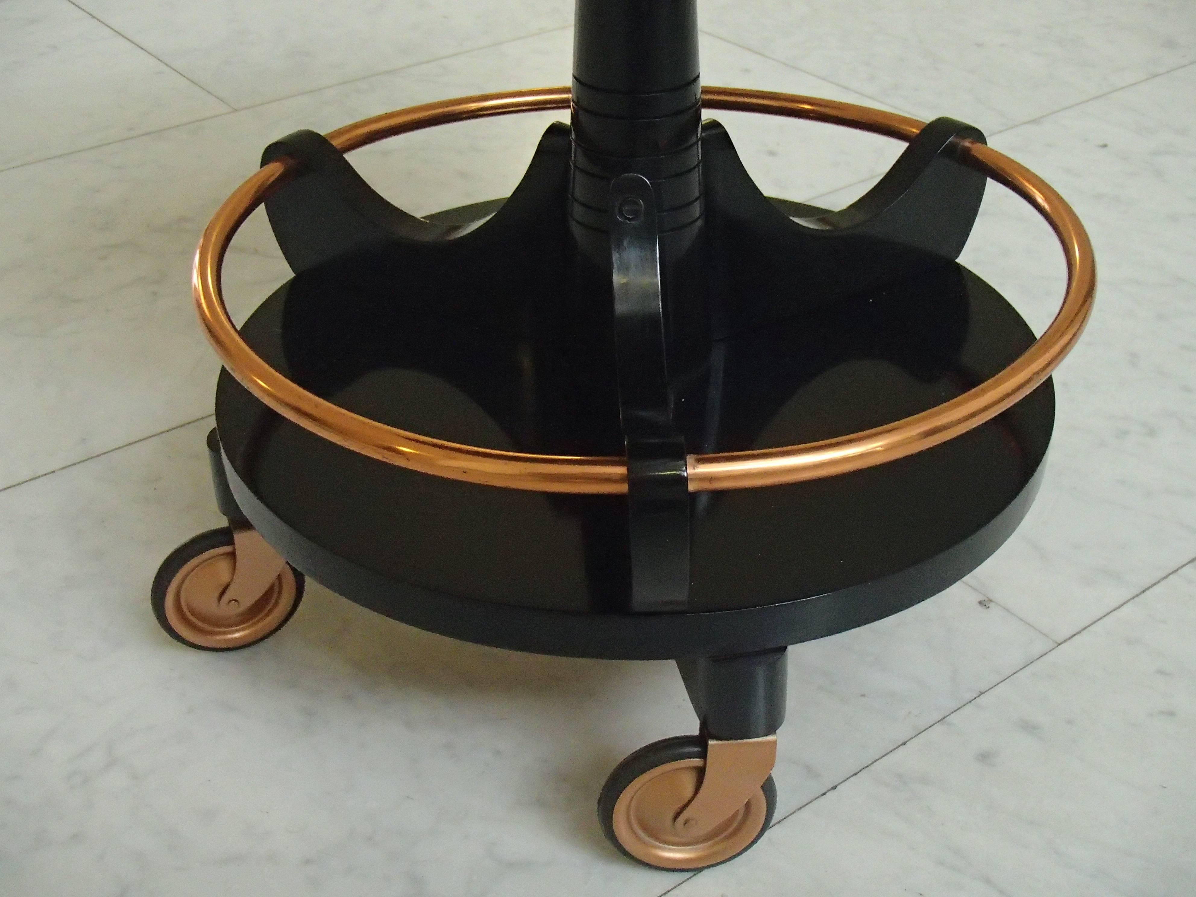 copper drinks trolley