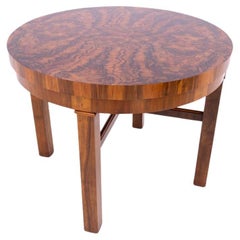 Art Deco round table from the 1940s, Poland
