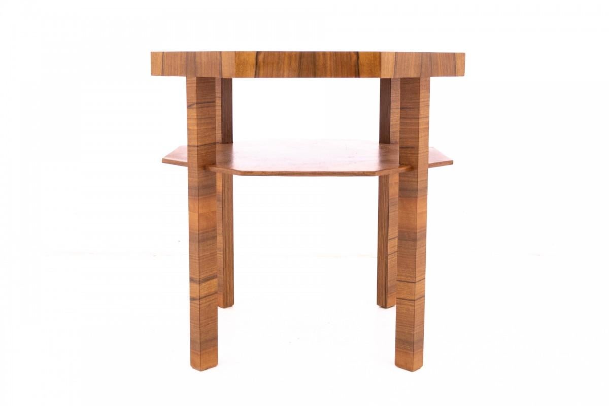 Français Table ronde Art déco, Pologne, années 1950. en vente