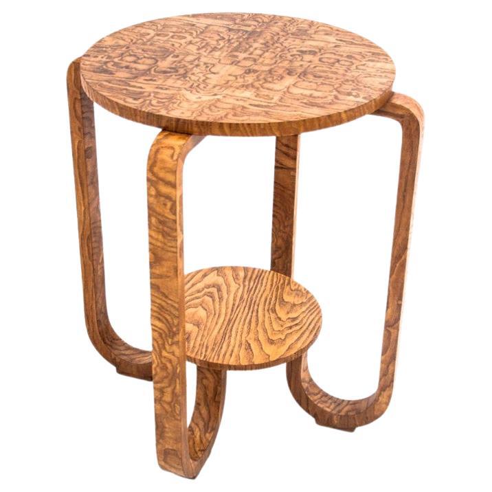 Art Deco round table, Poland, 1950s