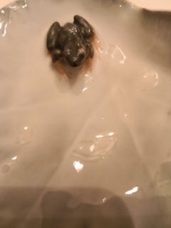 Royal Copenhagen Leaf Shaped Dish with Frog