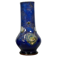 Art Deco  Royal Doulton Stoneware Signed Vase . Stamped.