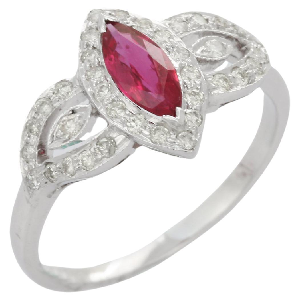 Art Deco Cabochon Ruby Diamond Platinum Ring at 1stDibs ruby art deco