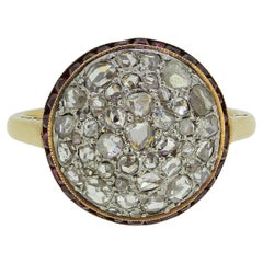 Anillo Art Decó Bomba de Rubíes y Diamantes