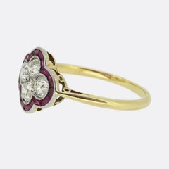 Art Deco Ruby and Diamond Ring
