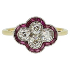 Art Deco Ruby and Diamond Ring