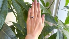 Art Deco Ruby Diamond Platinum East West Ring