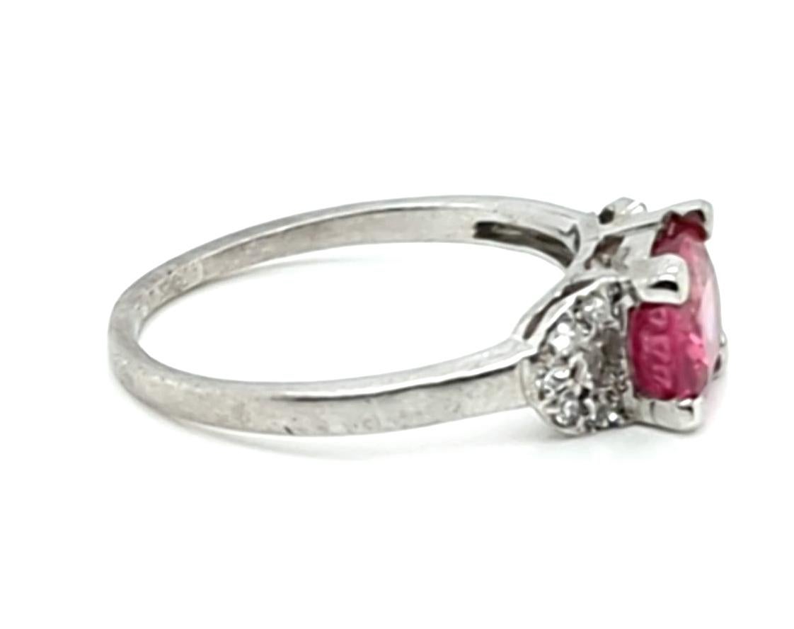 Art Deco Rubin-Diamant-Ring 1,72 Karat Platin Antike Original 1920er Jahre Vintage (Art déco) im Angebot