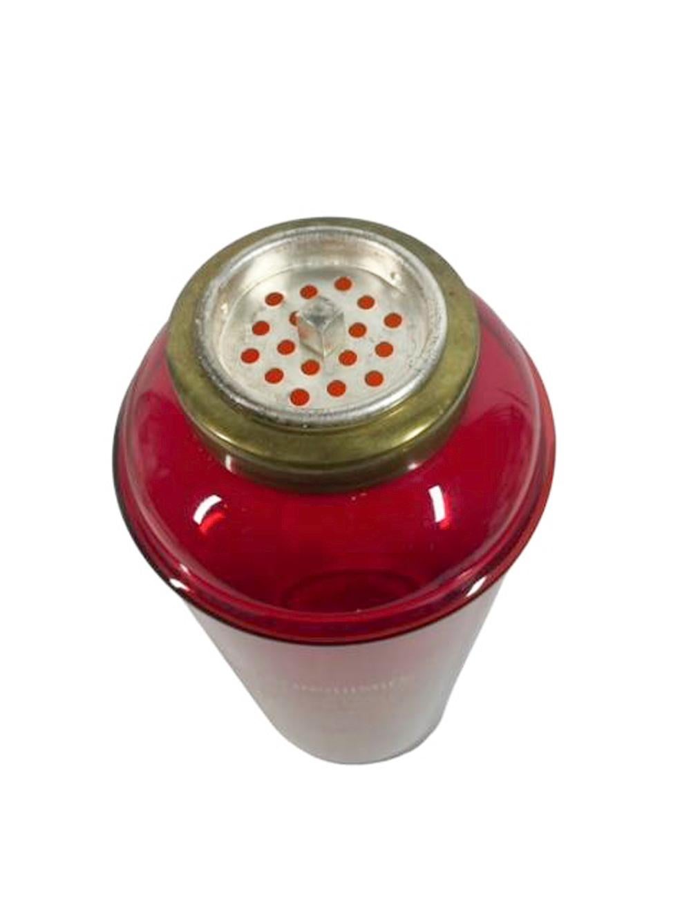 Art Deco Ruby Red Glass 