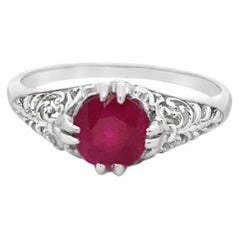 Art Deco Ruby Ring