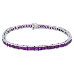 Art Deco Ruby Tennis Bracelet Platinum Art Deco Ruby Tennis Bracelet Platinum