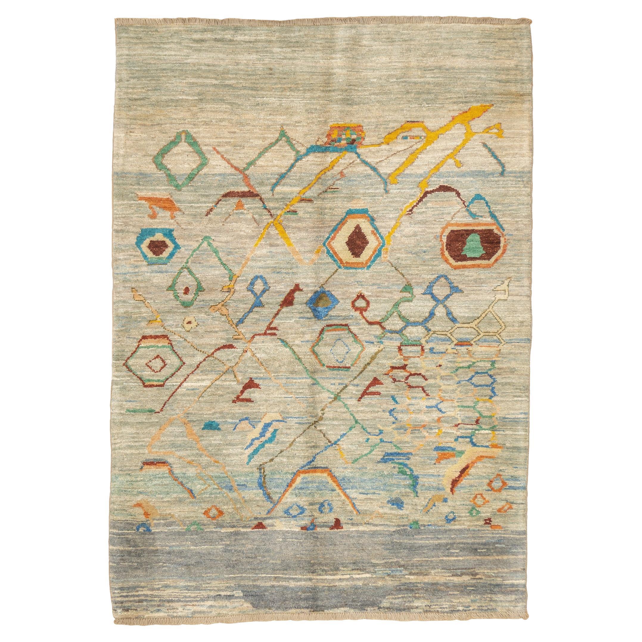 Art Deco Rug 4'1" x 5'9" im Angebot