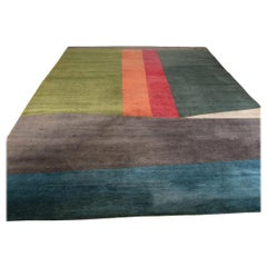 Large Wool Art Deco Rug