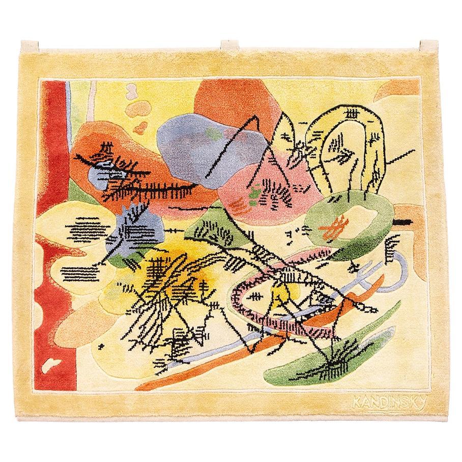 Kandinsky-Teppich Seide Ende 20. im Angebot