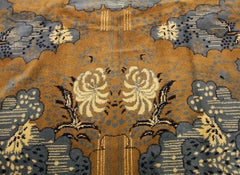 Art Deco Rug Turkish Abstract Design, Mid-20th Century