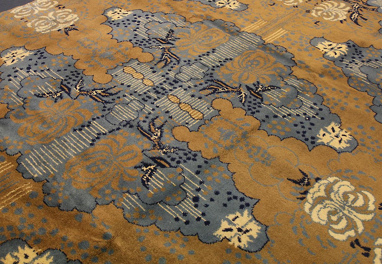 Türkischer Art-déco-Teppich im abstrakten Design, Mitte des 20. Jahrhunderts (Art déco) im Angebot
