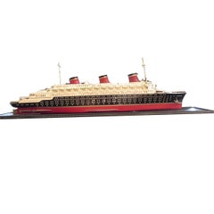 Art Decó S S Normandie Ocean Liner Travel Agency Display Model, circa 1935