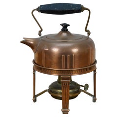 Art Deco S Sternau rame teiera caffettiera bollitore supporto 10"
