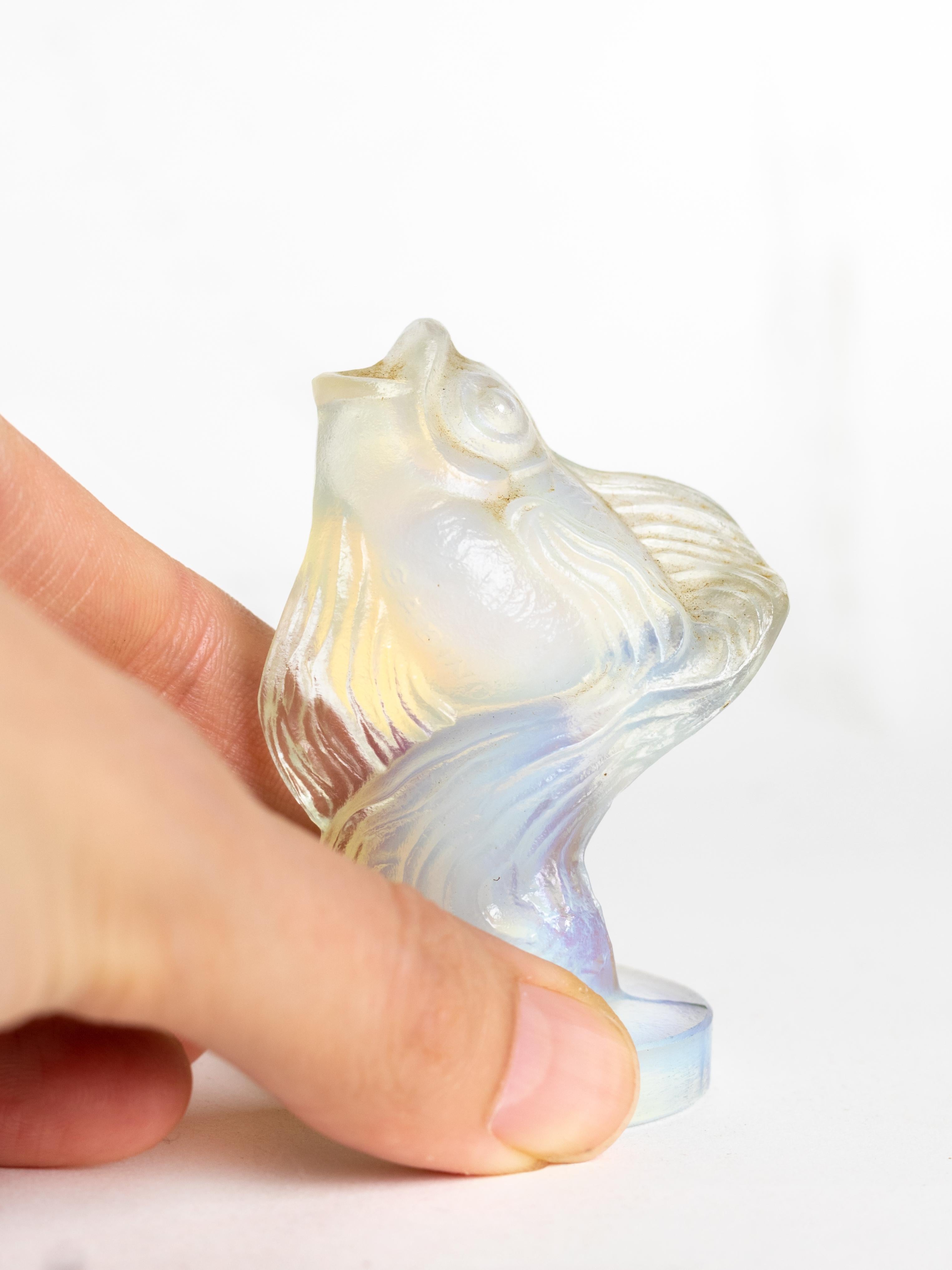 Fish opalescent en verre Sabino Art Déco de Sabino Bon état - En vente à Lisbon, PT