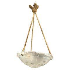 ART DECO SABINO Paris ceiling lamp bowl, 1930s