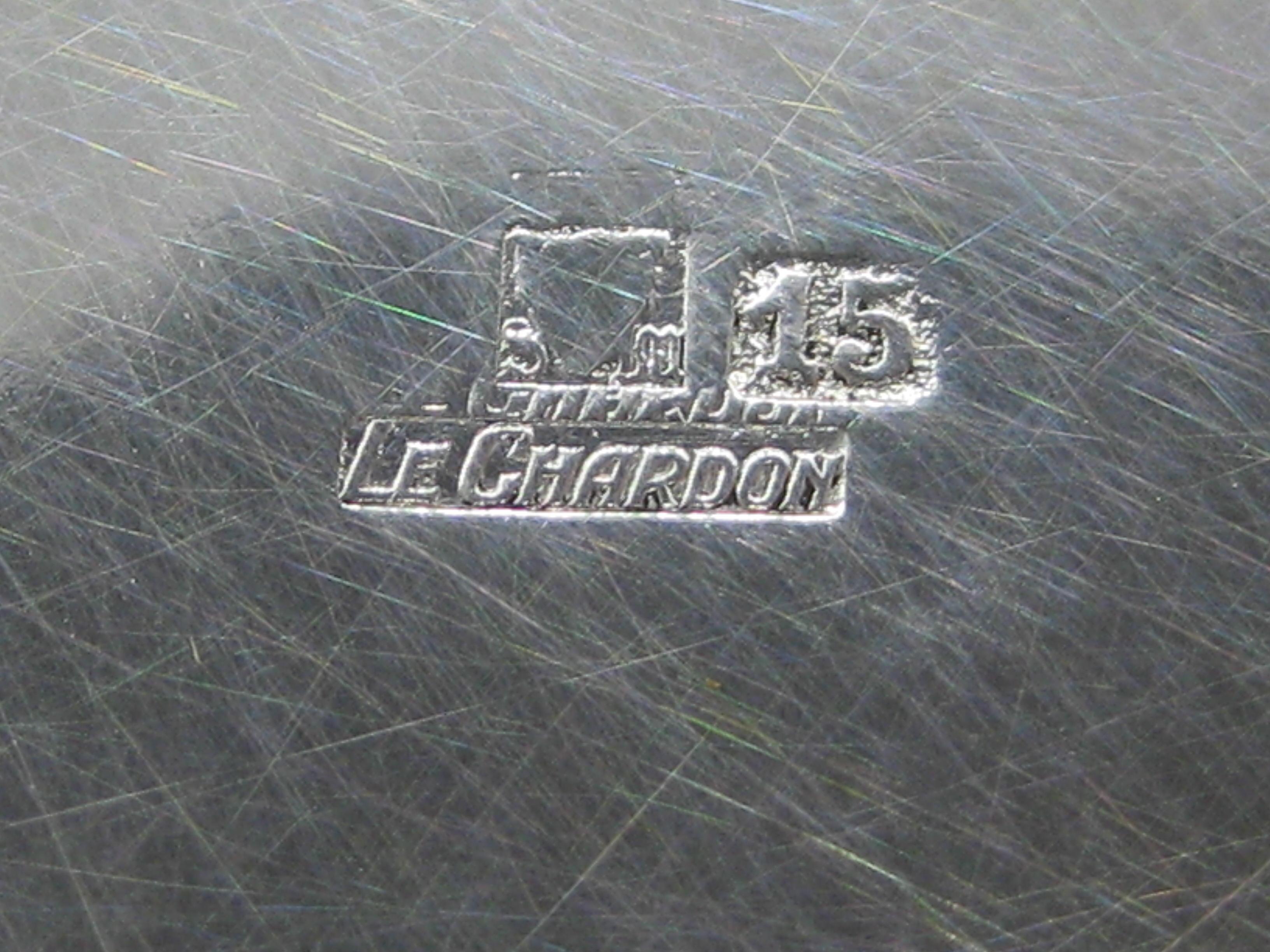 Seau à glace Art Deco Saint Medard Le Chardon en métal argenté pour rafraîchir le champagne 7