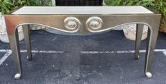 Art Deco Sally Sirken Lewis for J. Robert Scott Giltwood Snail Console Table