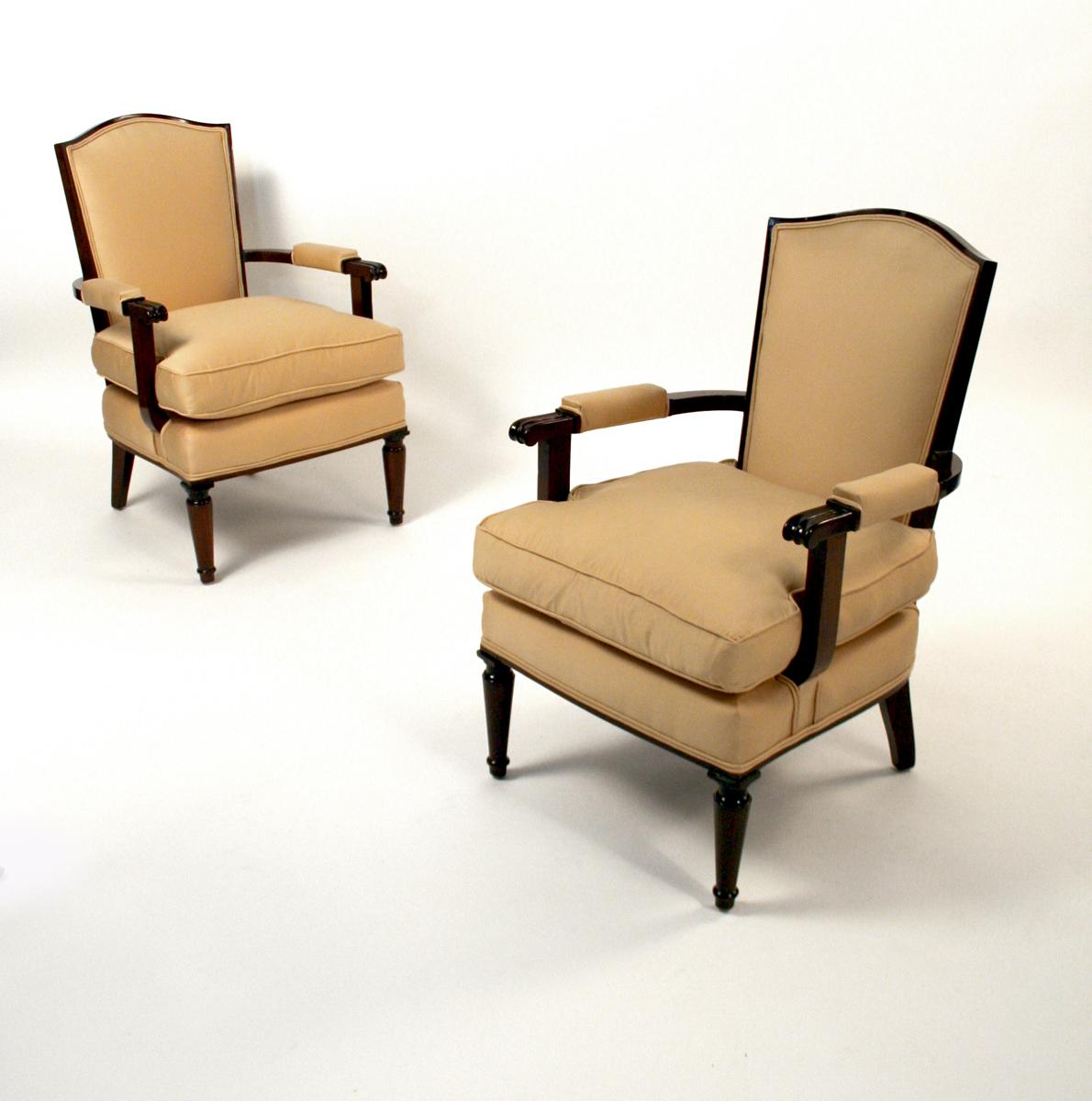 Art Deco Salon Set von Jules Leleu (3 Pieces) (Art déco) im Angebot