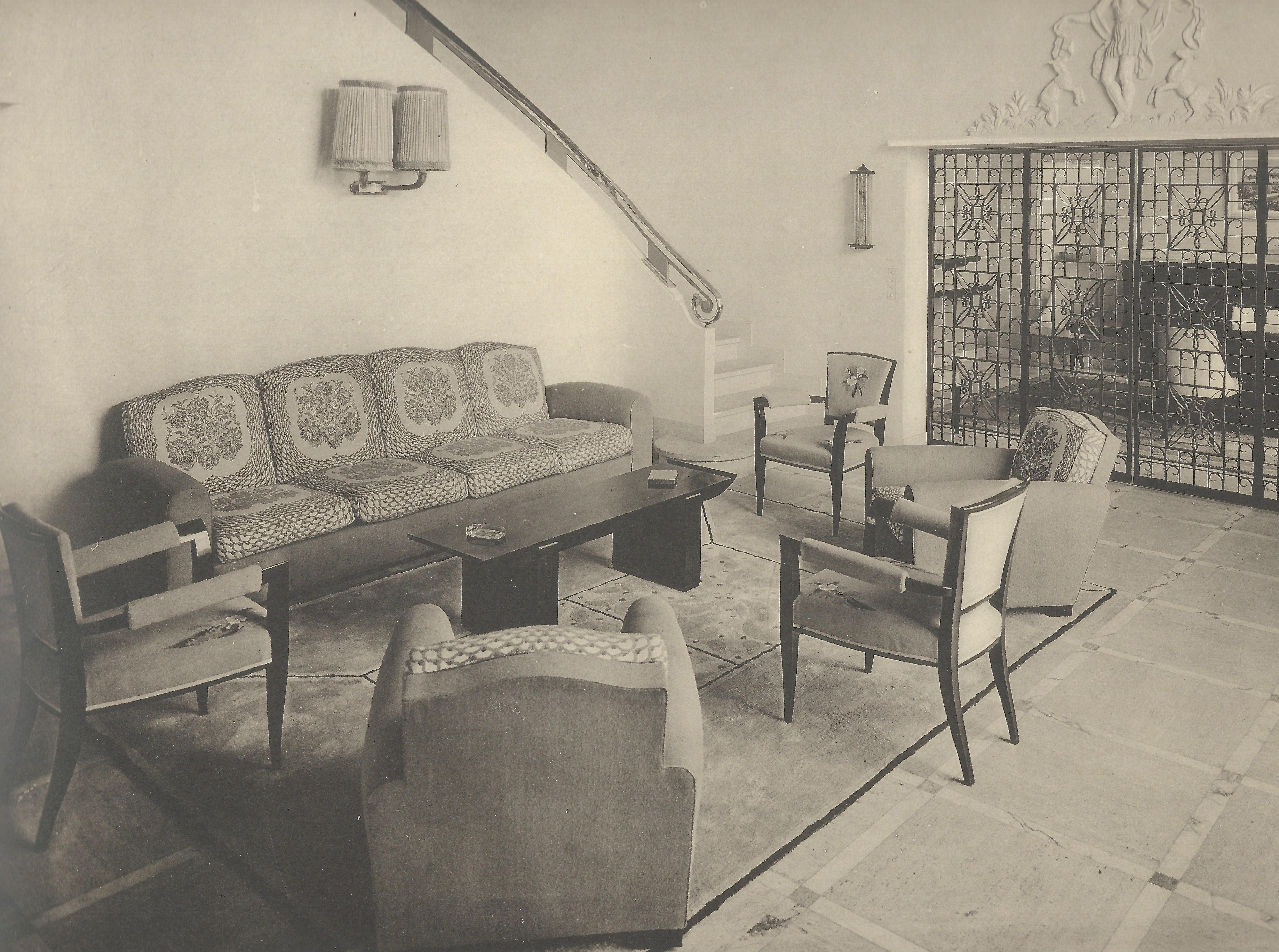 20th Century Art Deco Salon Set by Jules Leleu