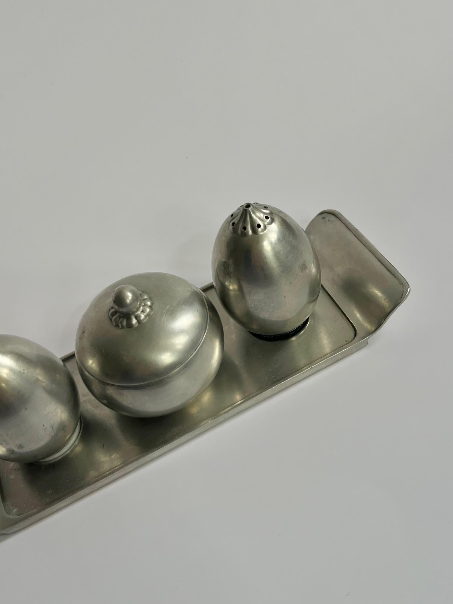 Art Deco Salz- und Pfefferset von Just Andersen (Art déco) im Angebot