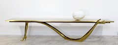 Art Deco Salvador Dali BD Surrealist Original Leda Low Brass Coffee Table #40