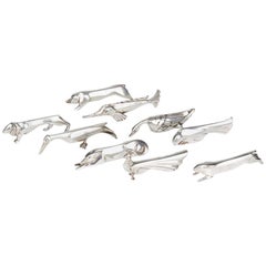 Art Deco Sandoz Gallia Animal Knife Rests