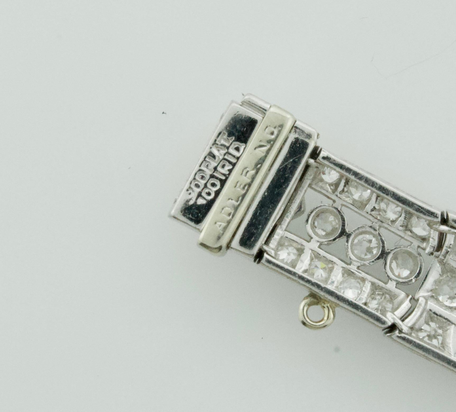 Cabochon Art Deco Sapphire and Diamond Bracelet Adler & Co. circa 1920s 18.85 Carat
