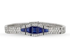 Art Deco Sapphire and Diamond Bracelet