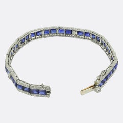 Art Deco Sapphire and Diamond Bracelet