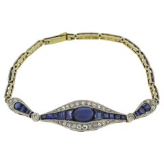 Art Deco Sapphire and Diamond Bracelet