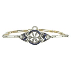 Art Deco Sapphire and Diamond Bracelet