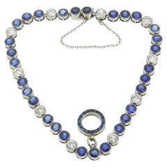 Art Deco Sapphire and Diamond Bracelet